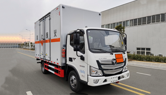 欧马可蓝牌烟花爆竹运输车